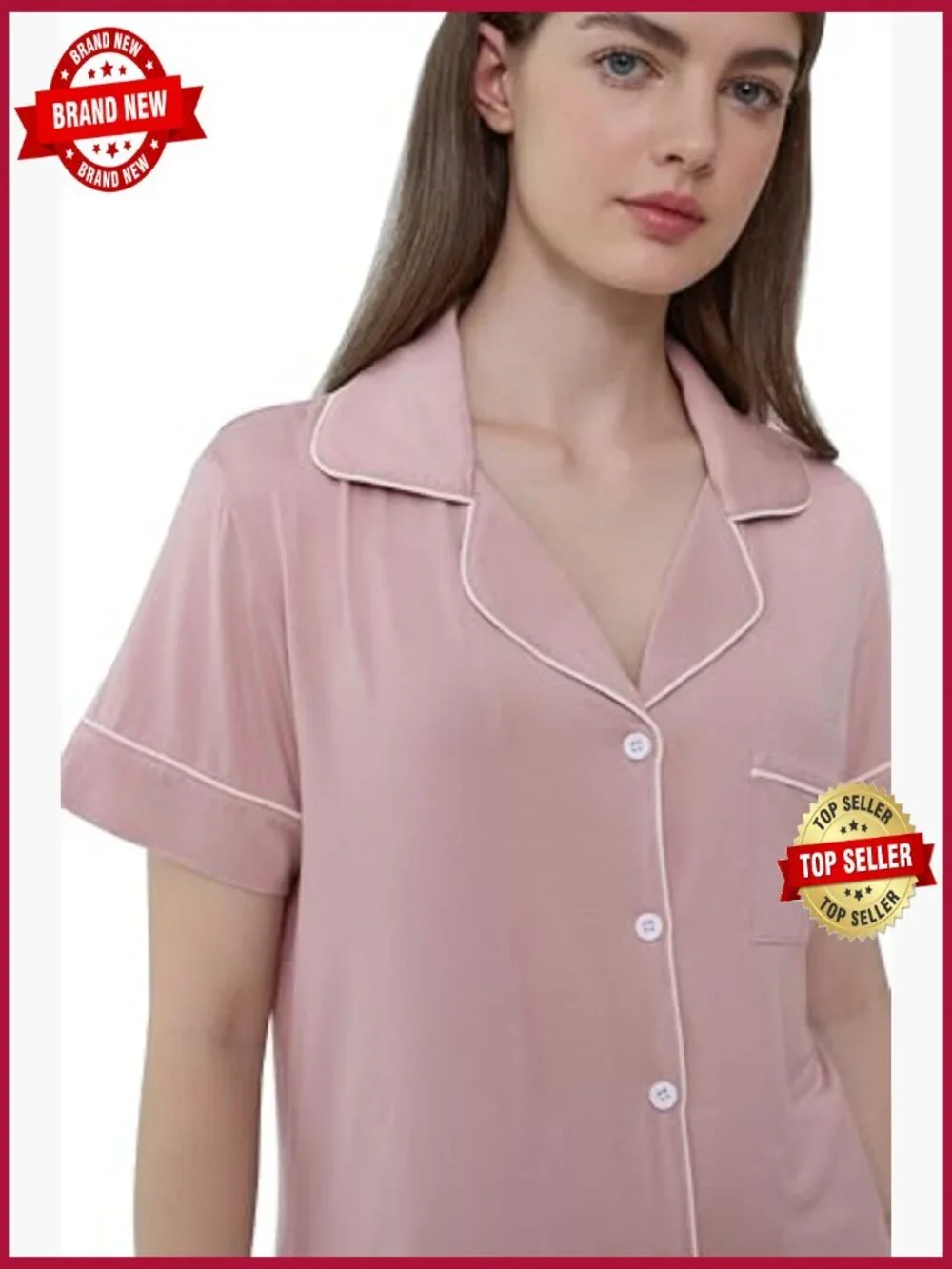 Bamboo Viscose Pajama Shorts Set Buttery Soft Cooling Sleepwear